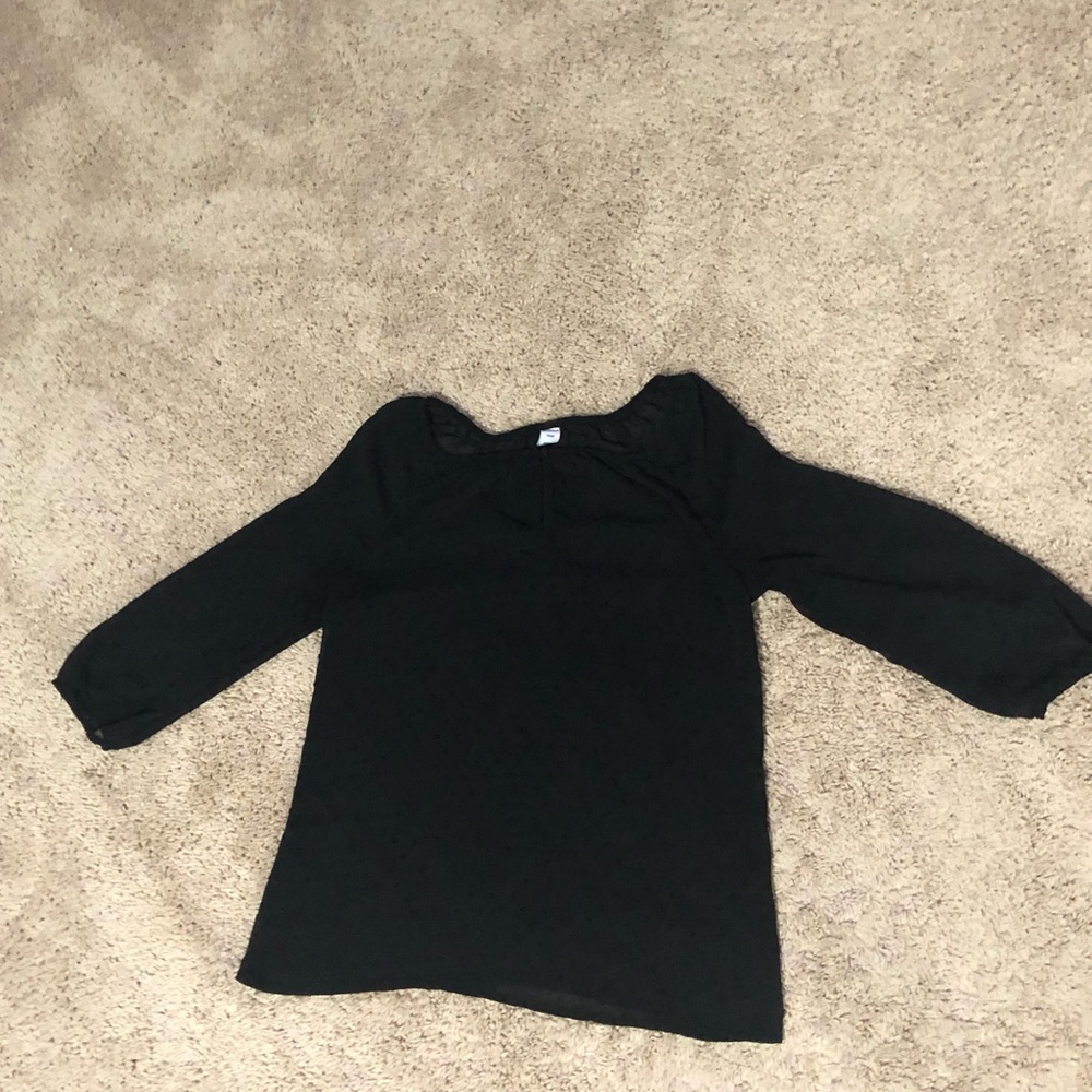 Casual black blouse